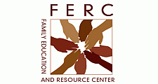 FERC logo depicting diverse hands and the words "Family Education and Resource Center."