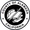 Alameda County seal representing government data management system.