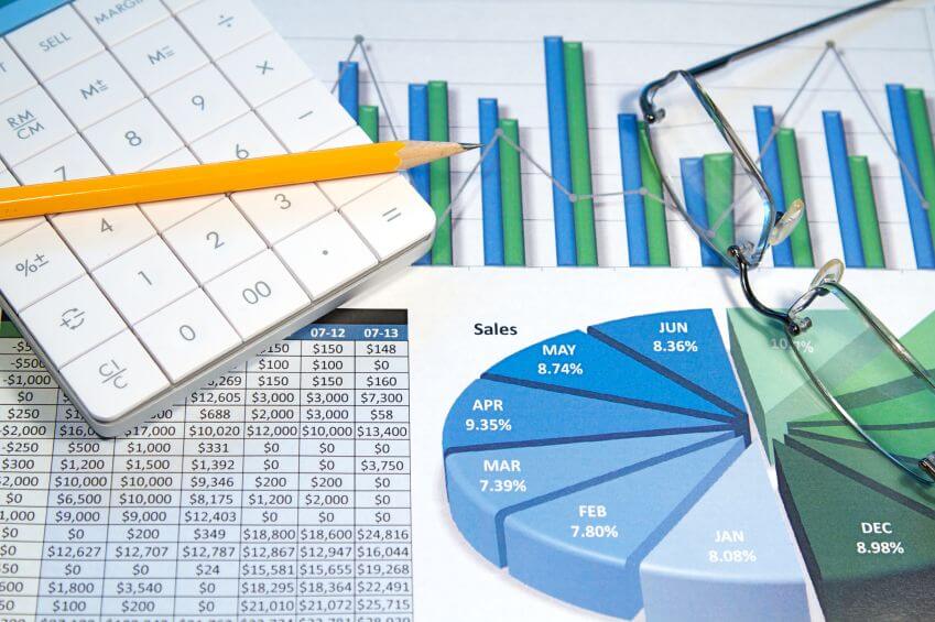 Data charts and graphs illustrating complex reporting and forecasting for Alameda County Mental Health Services.