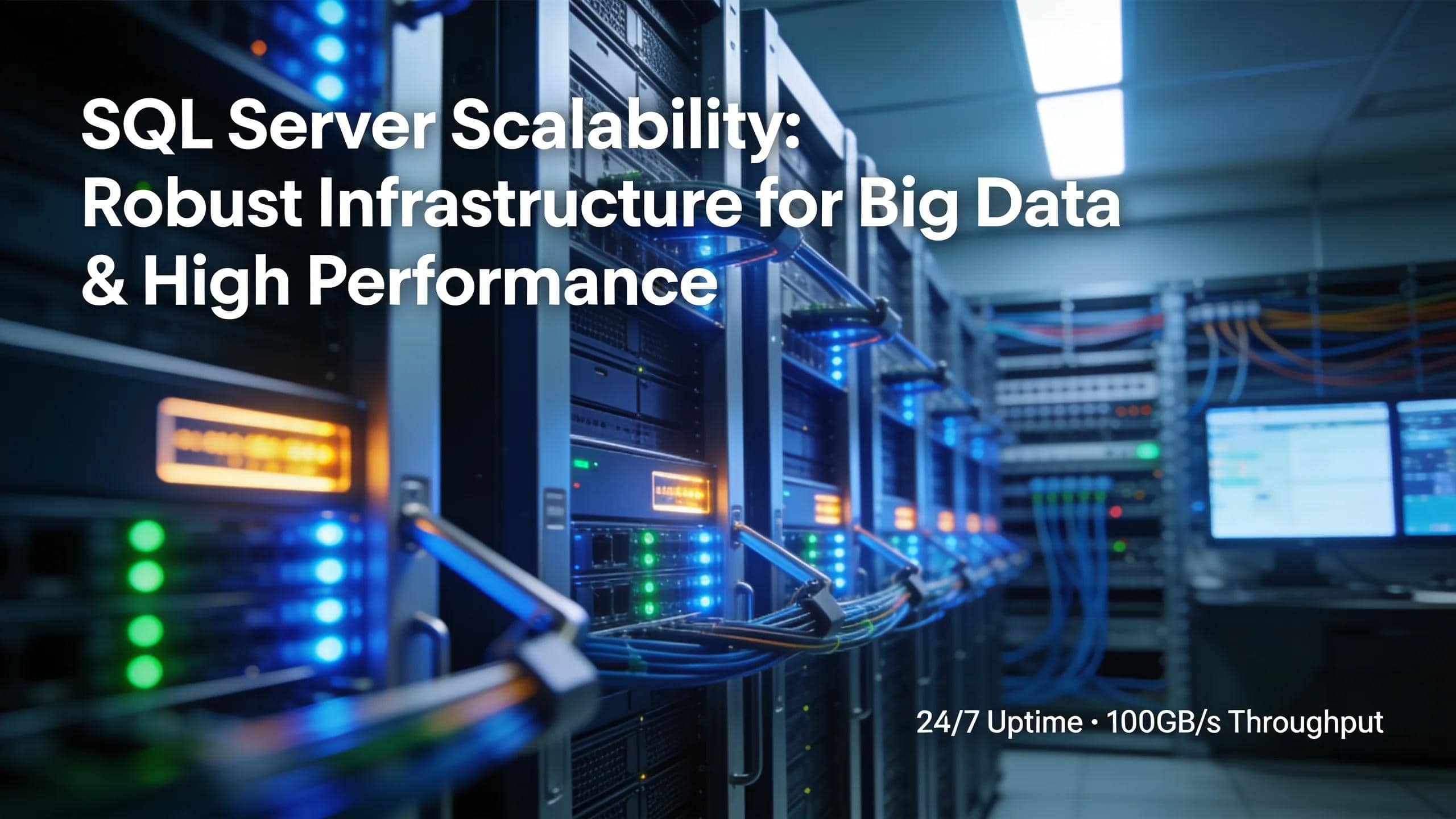 SQL Server infrastructure supporting big data and high performance for enterprise database migration.